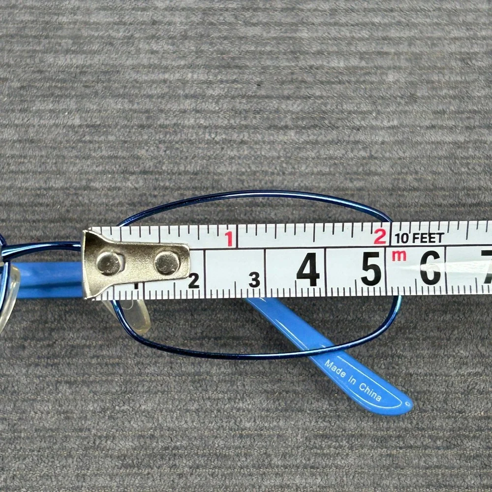 Blue Two-Tone Rectangular Y2k Eyeglass Frames G013 53-17-135 COL.01